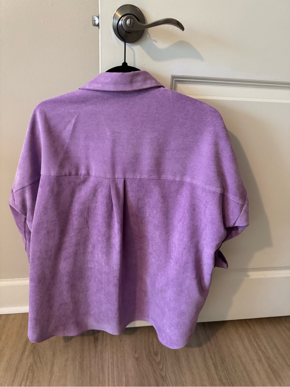 Zara Lilac Button-Front Shacket - Picture 2 of 6